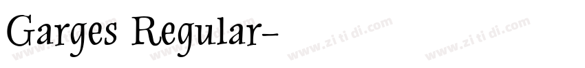 Garges Regular字体转换